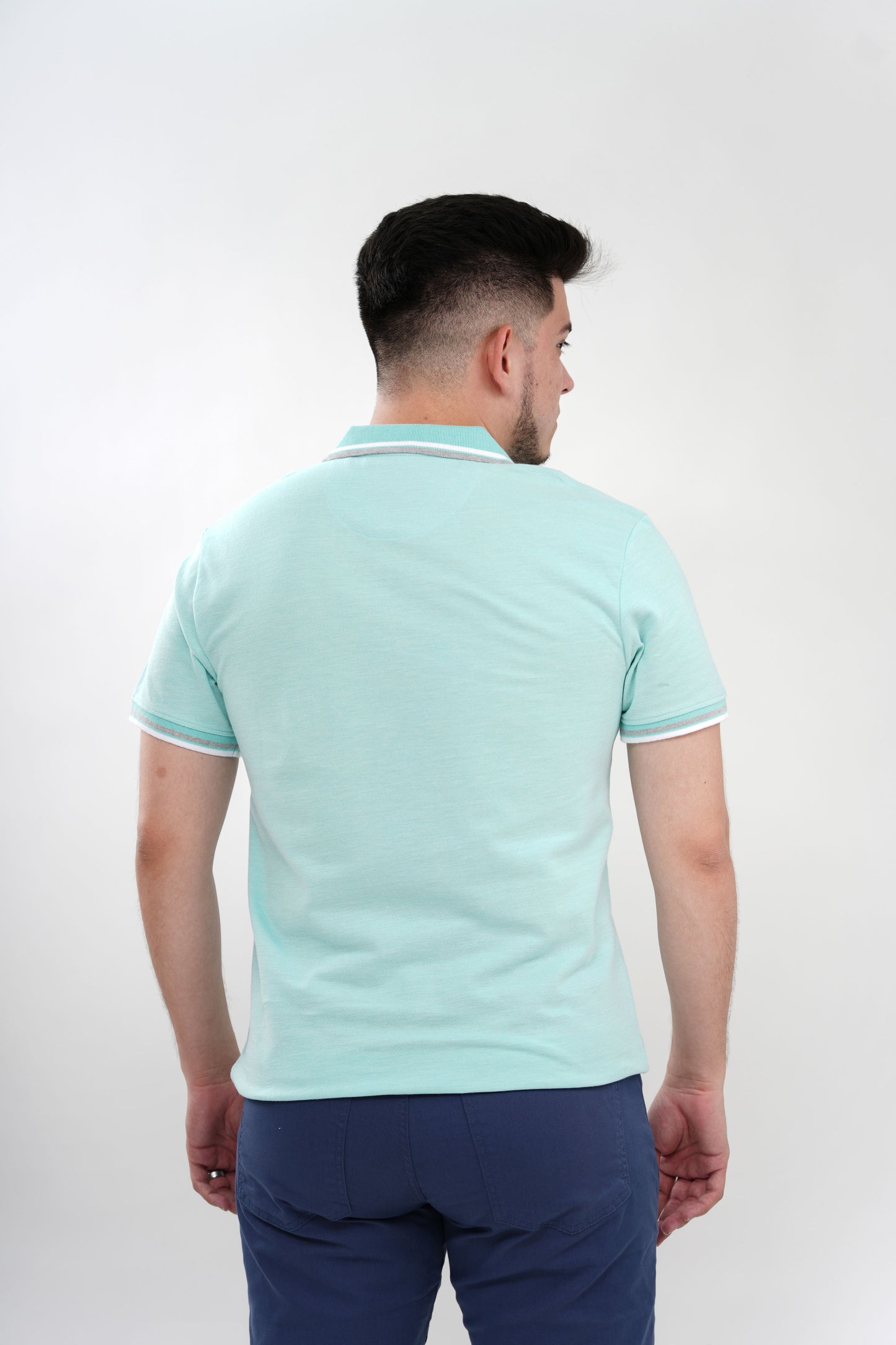 TB Polo - 3 50% Algodón 50% Polyester - Aqua