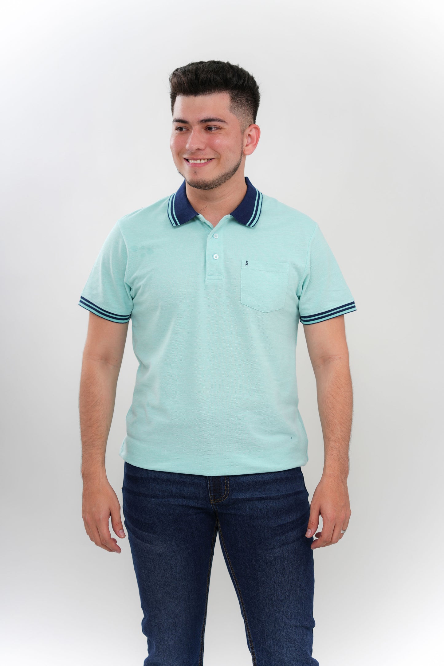 TB Polo - 4 50% Algodón 50% Polyester - Aqua