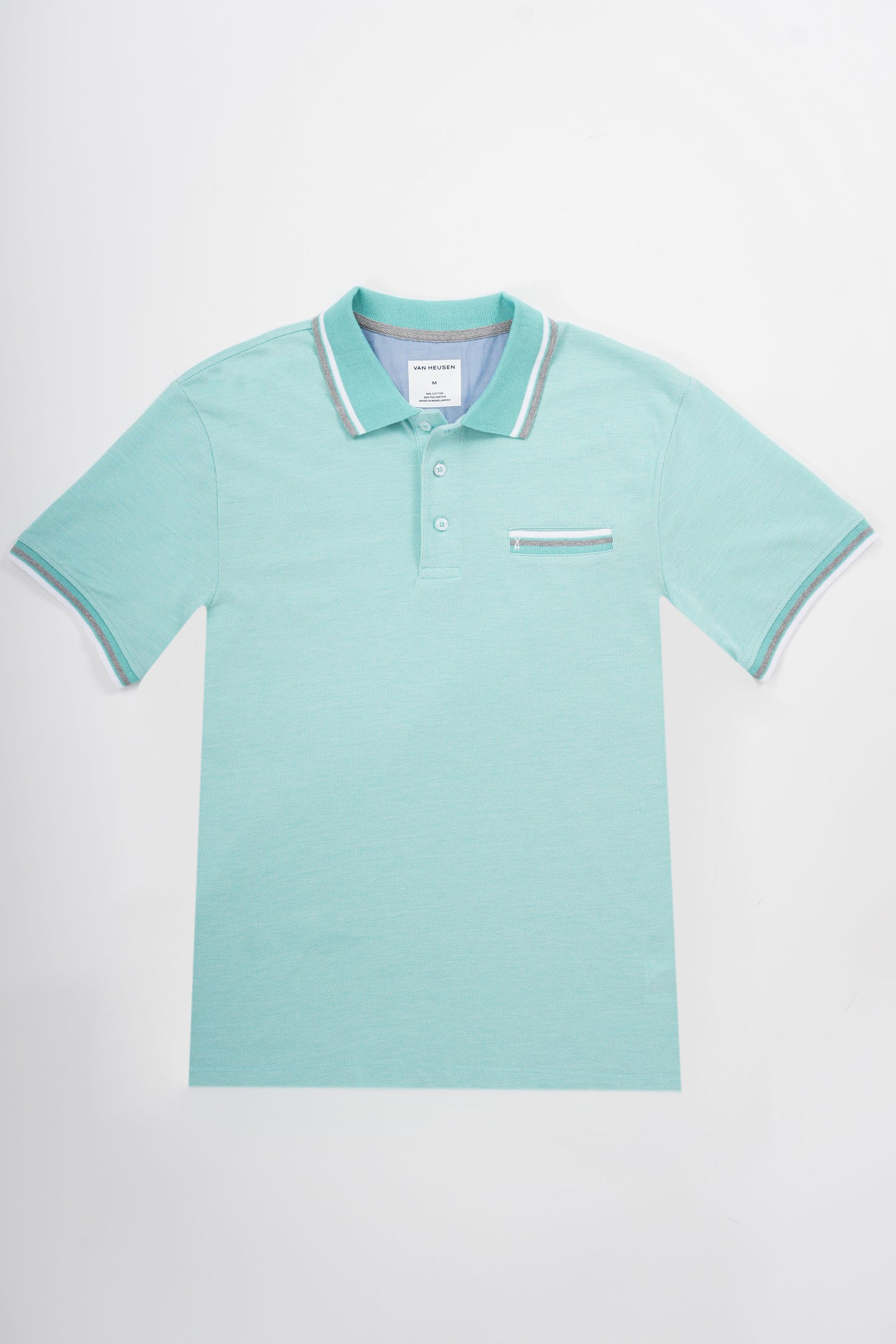 TB Polo - 3 50% Algodón 50% Polyester - Aqua