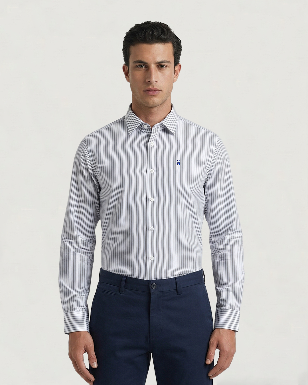 CAMISA MODA BL ML RAYAS