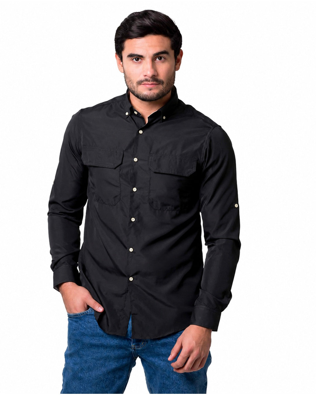 CAMISA ML ESTILO VAN HEUSEN AIR SOLIDA