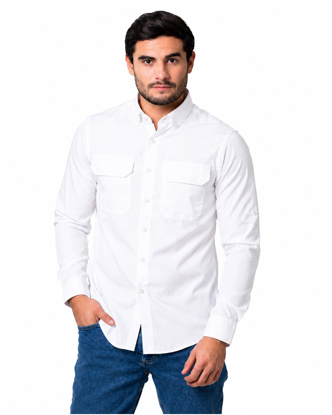 CAMISA ML ESTILO VAN HEUSEN AIR SOLIDA