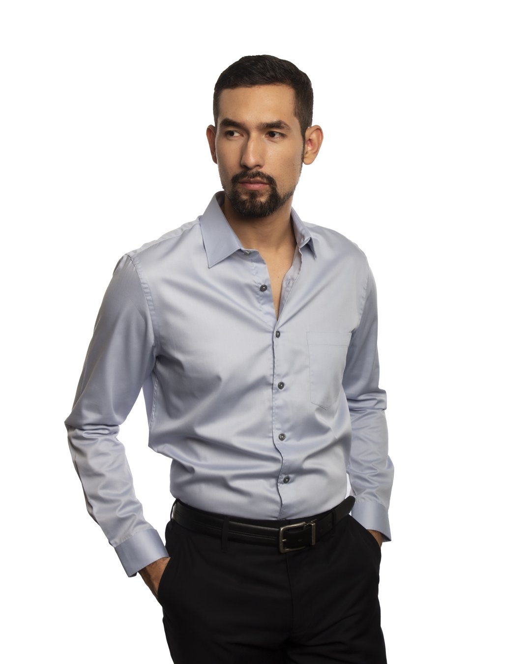 CAMISA ML BL SOLIDA WF