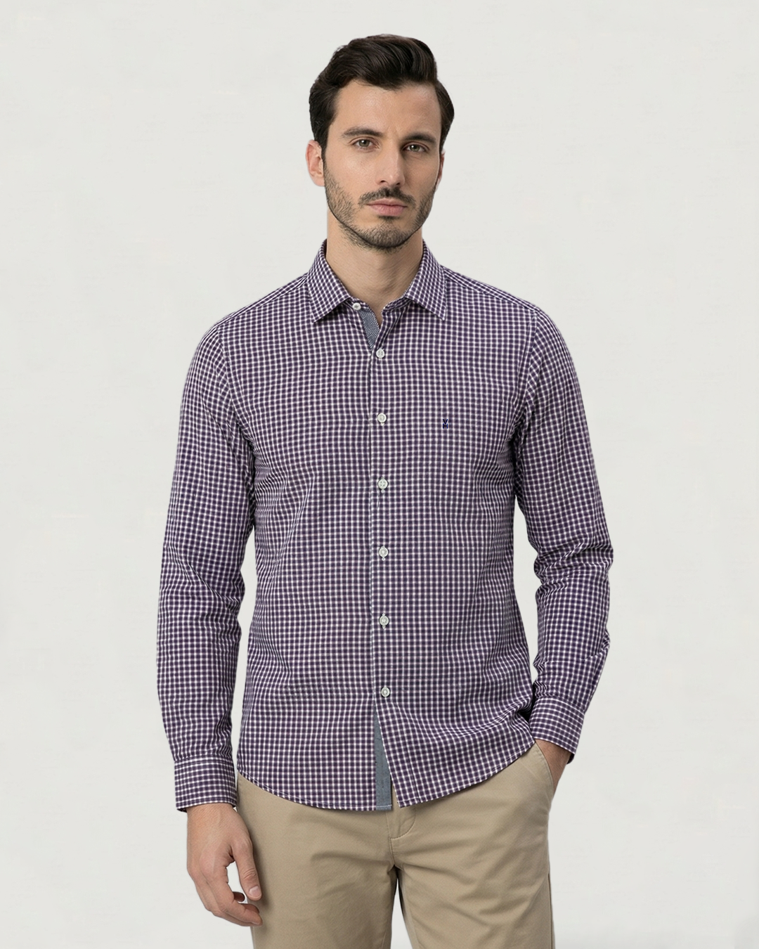 CAMISA MODA BL ML CUADROS