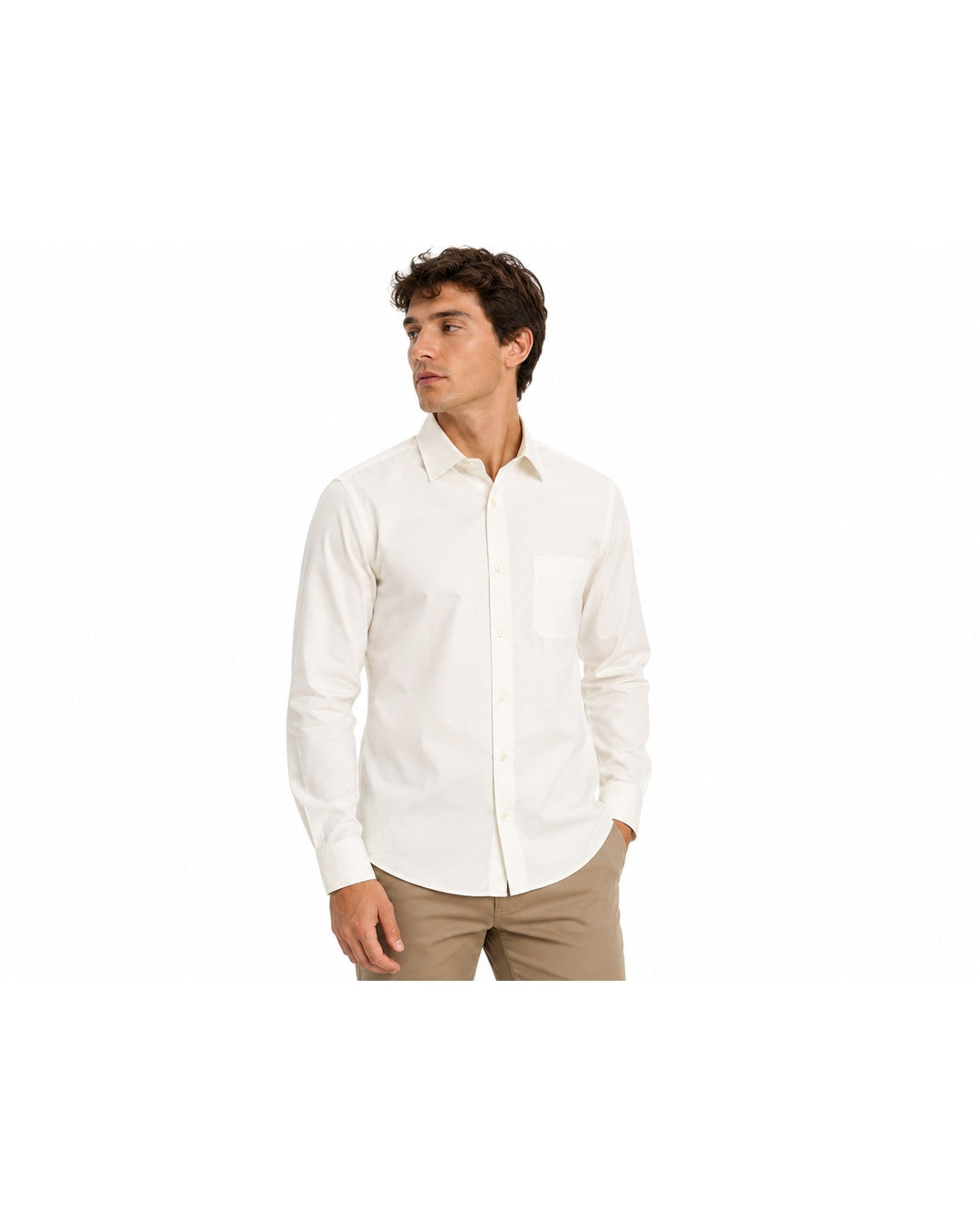 CAMISA ML BL SOLIDA WF