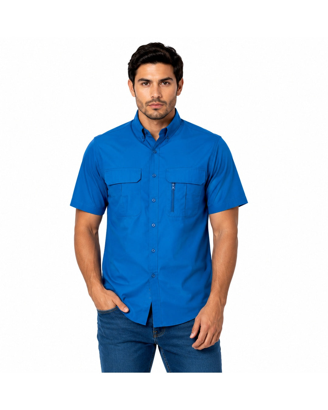 CAMISA MC ESTILO VAN HEUSEN AIR MODA SOLIDA