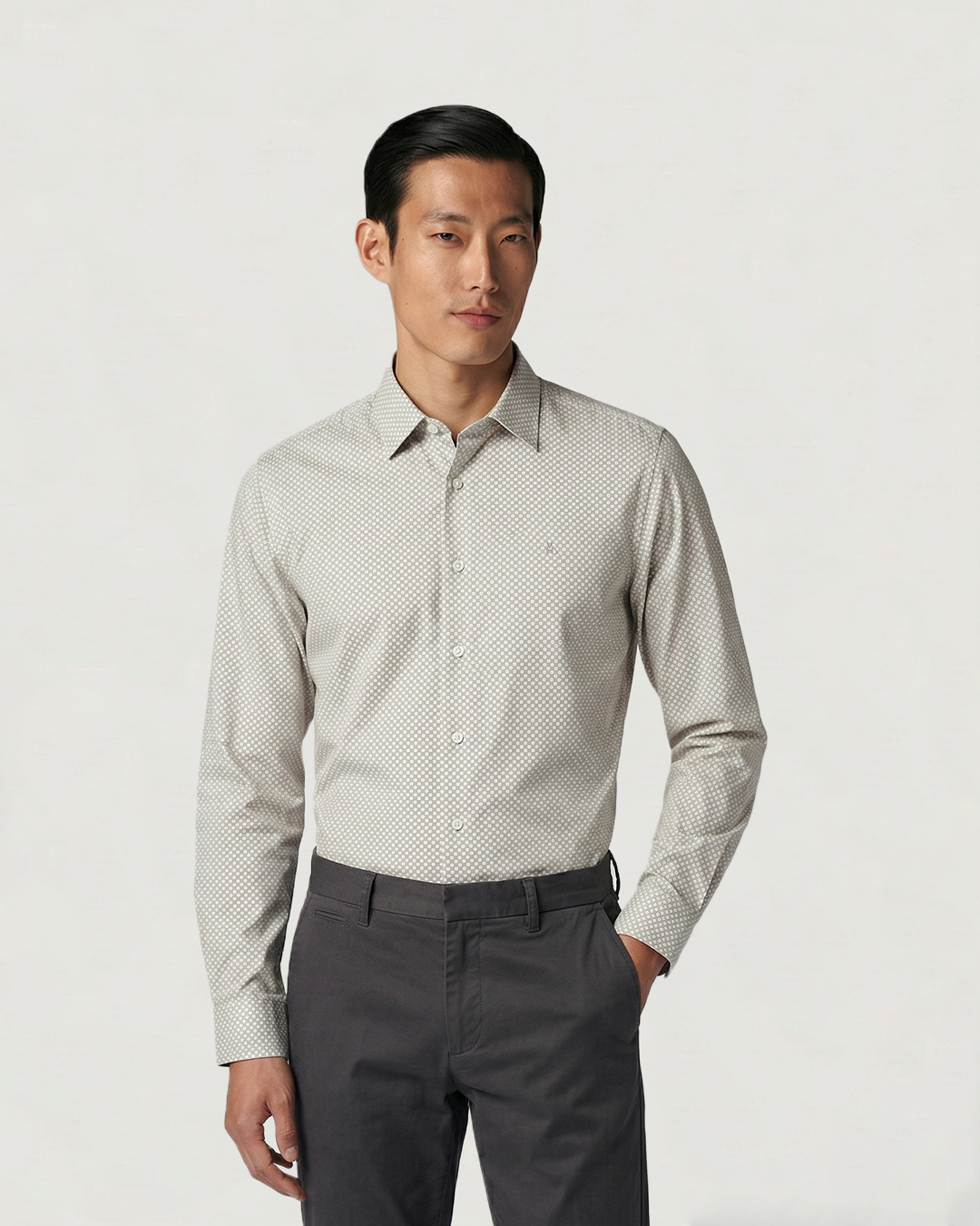 CAMISA ML 4 WAY STRECH CUADRO
