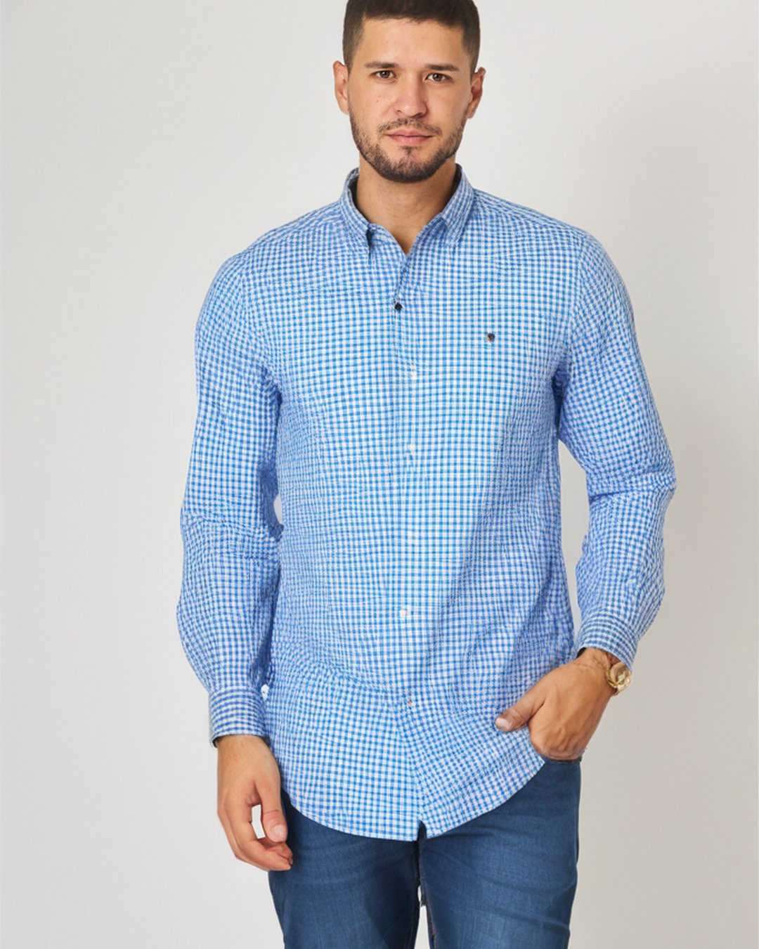 CAMISA ML 4 WAY STRECH PRINT