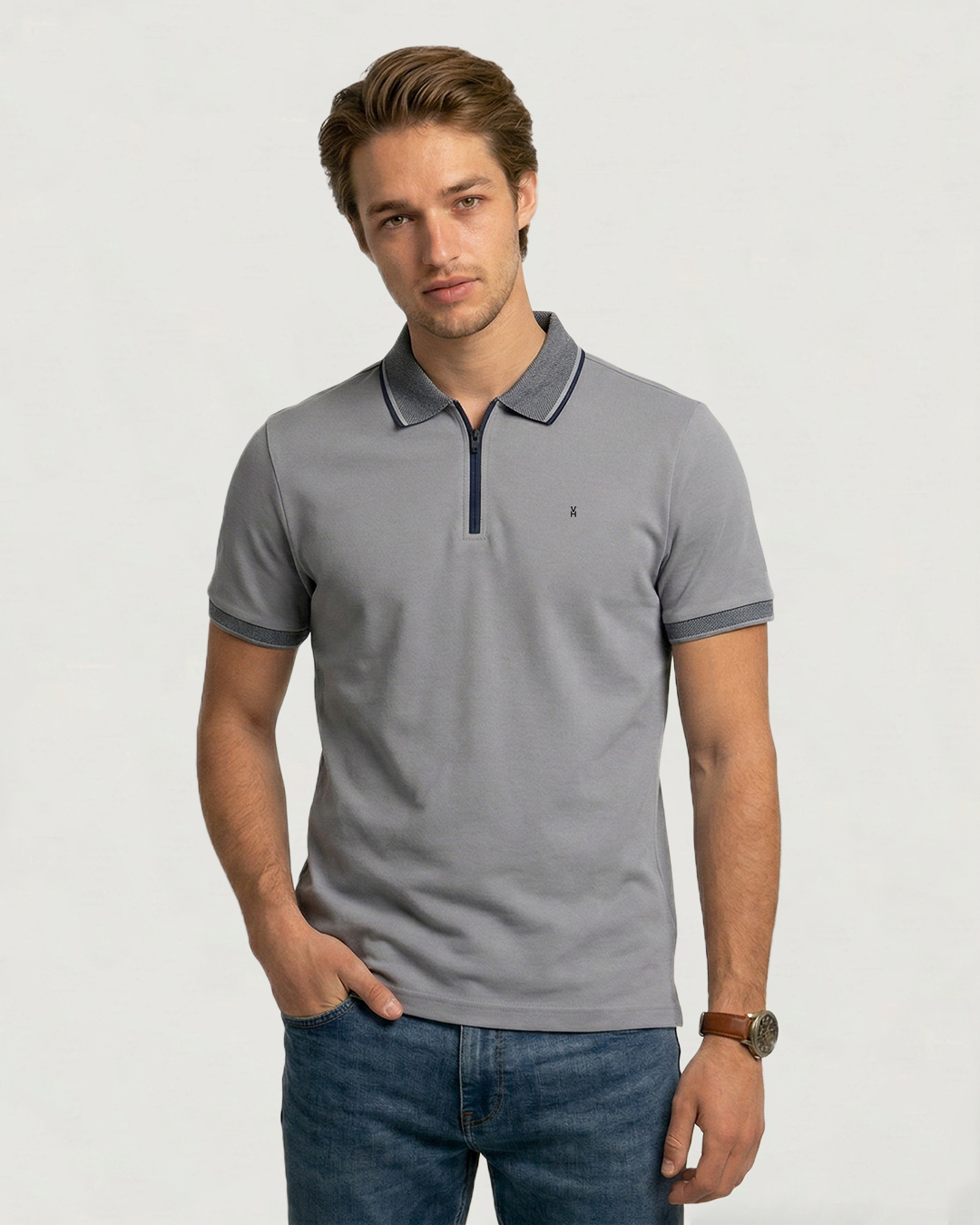POLO PREMIUM MODA ZIPPER