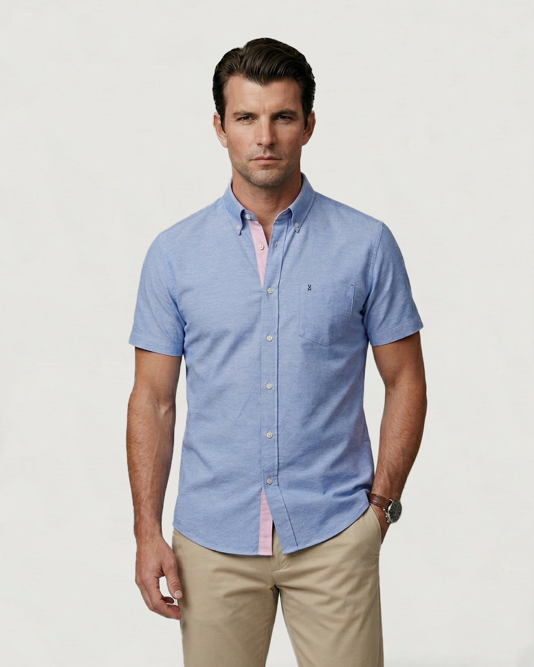 CAMISA MC OXFORD CASUAL