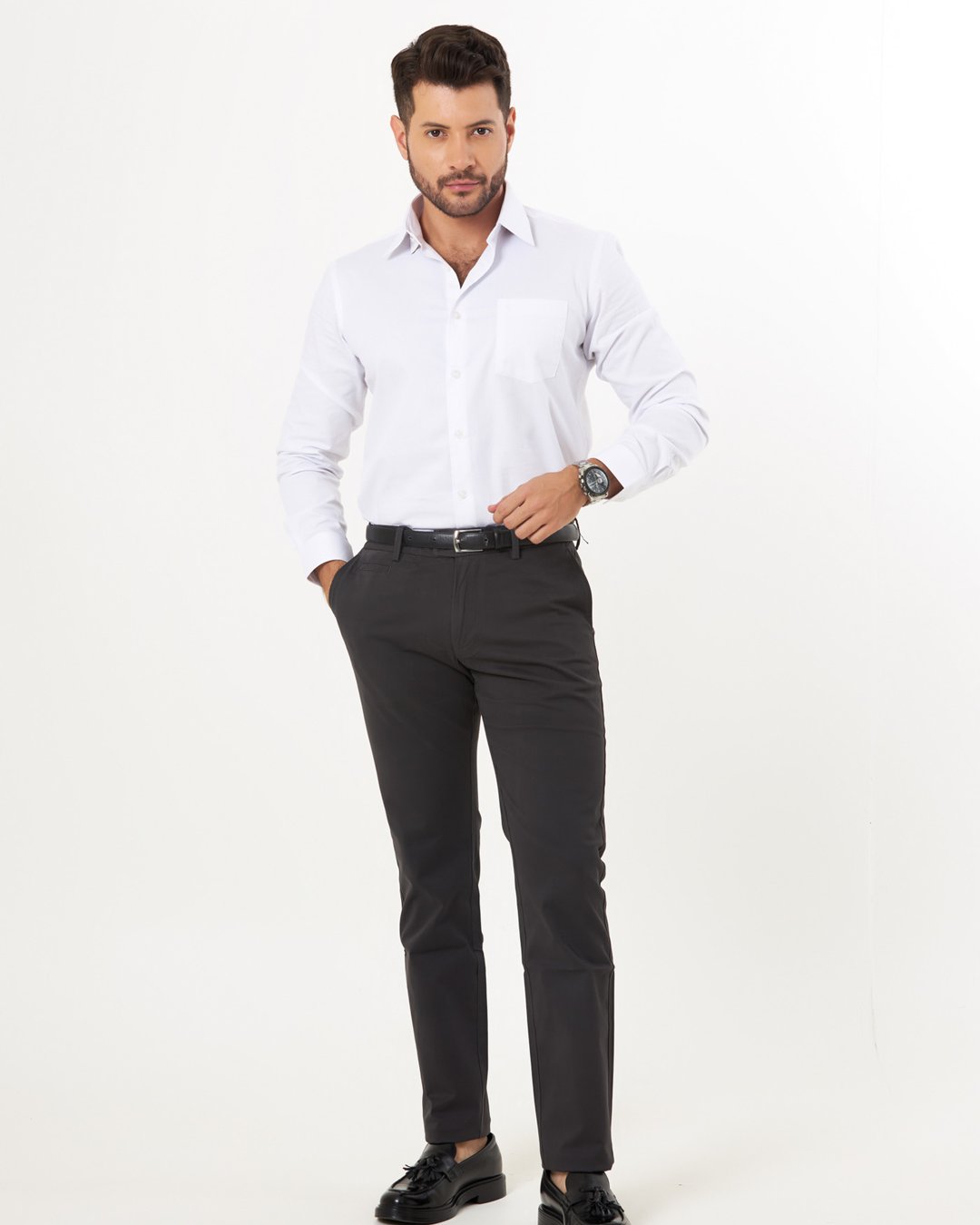PANTALÓN CHINO  FIT STRETCH (SATIN)