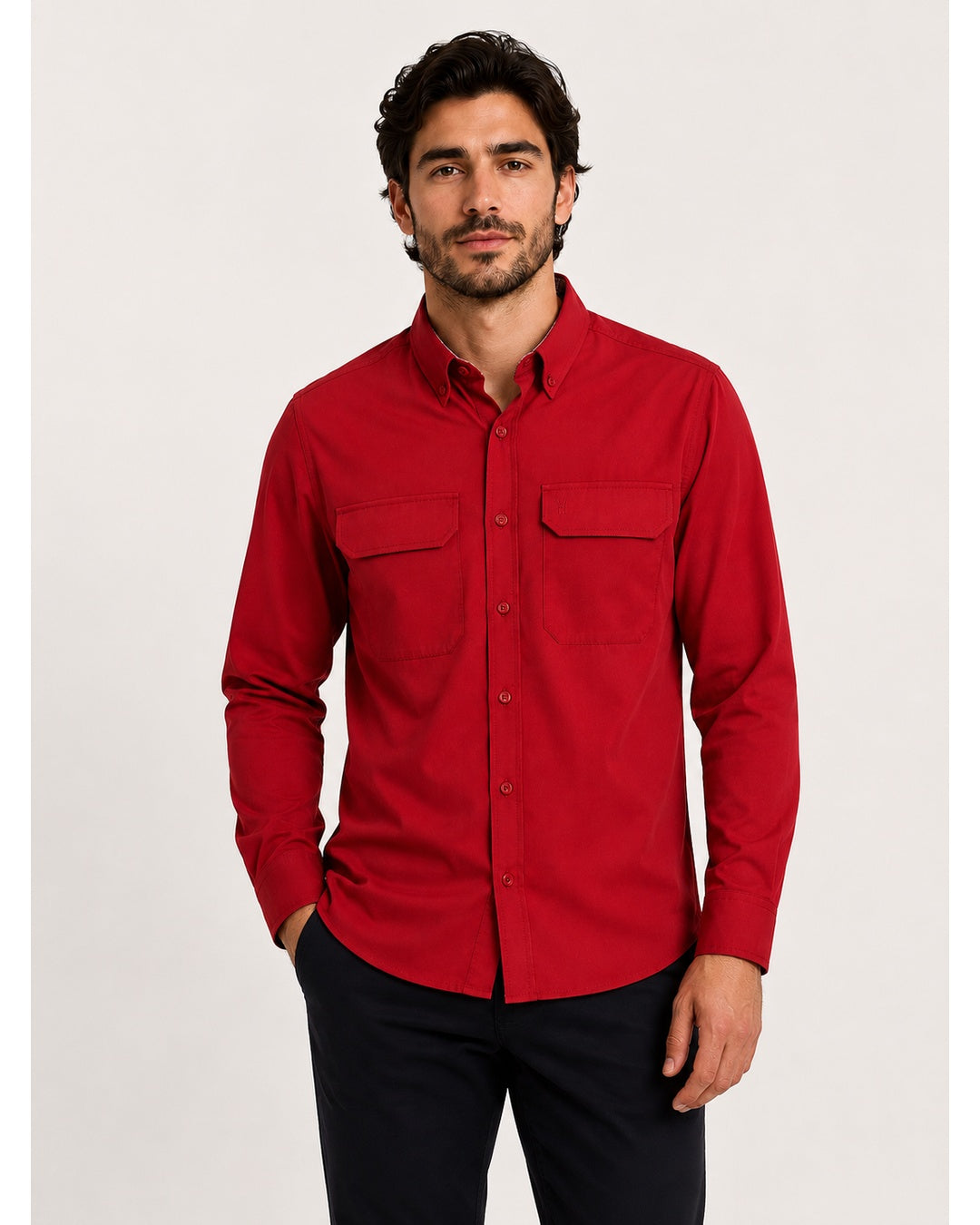 CAMISA ML ESTILO VAN HEUSEN AIR SOLIDA