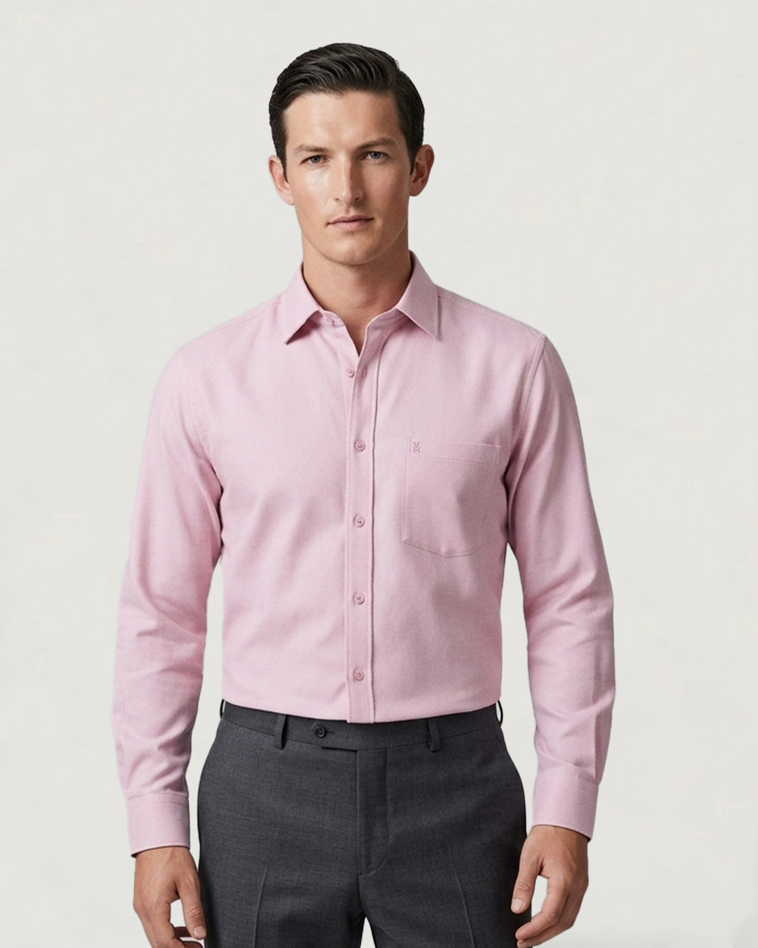 CAMISA ML BL SOLIDA WF C/SPANDEX