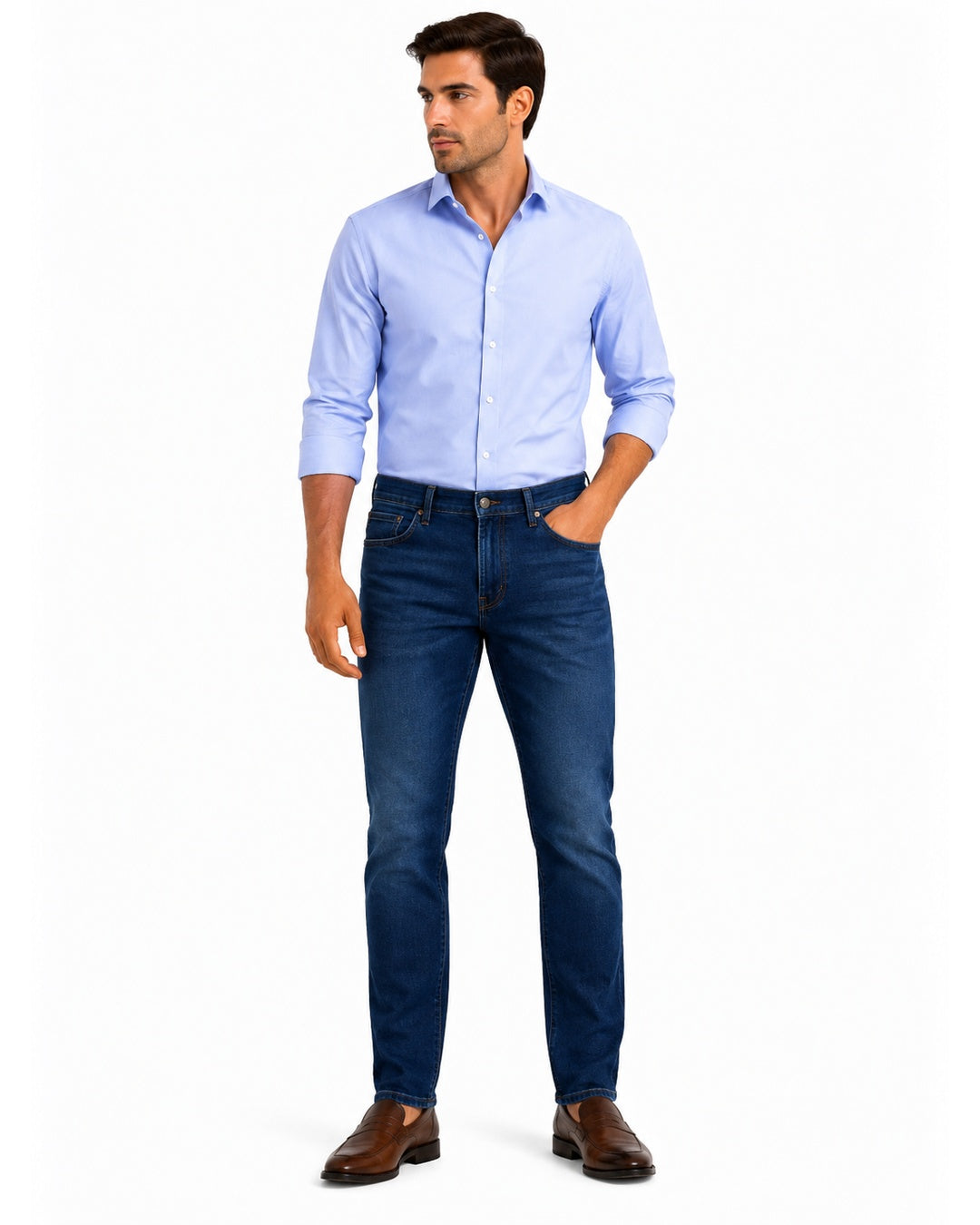PANTALON DENIM DE HOMBRE MODA