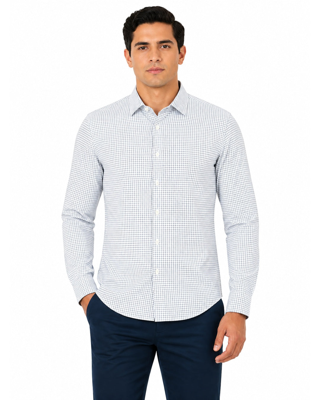 CAMISA ML 4 WAY STRECH CUADRO