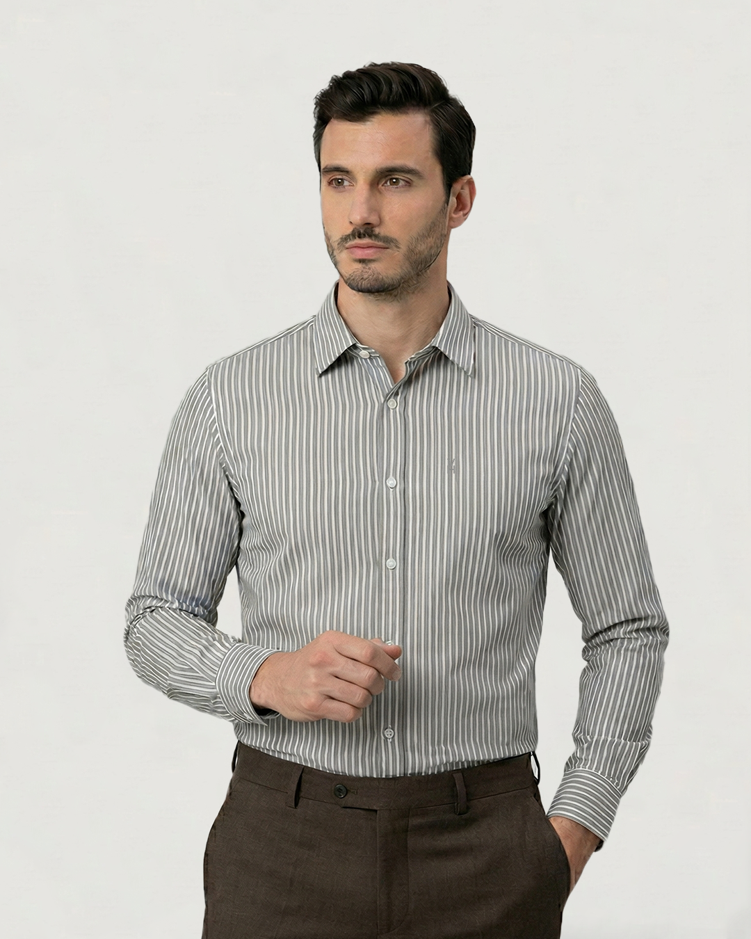 CAMISA ML PREMIUM RAYAS
