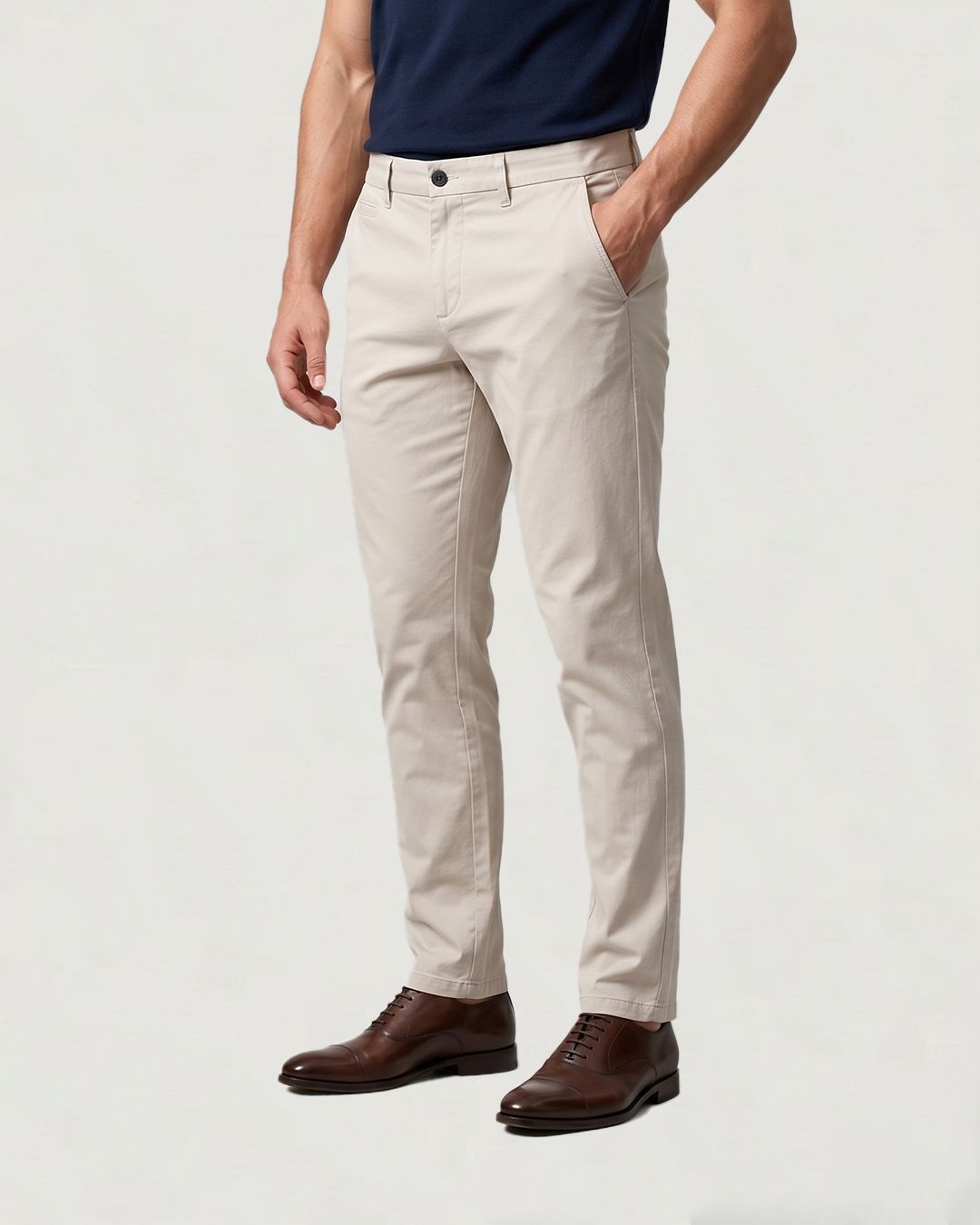 PANTALÓN CHINO FIT STRETCH DOBBY