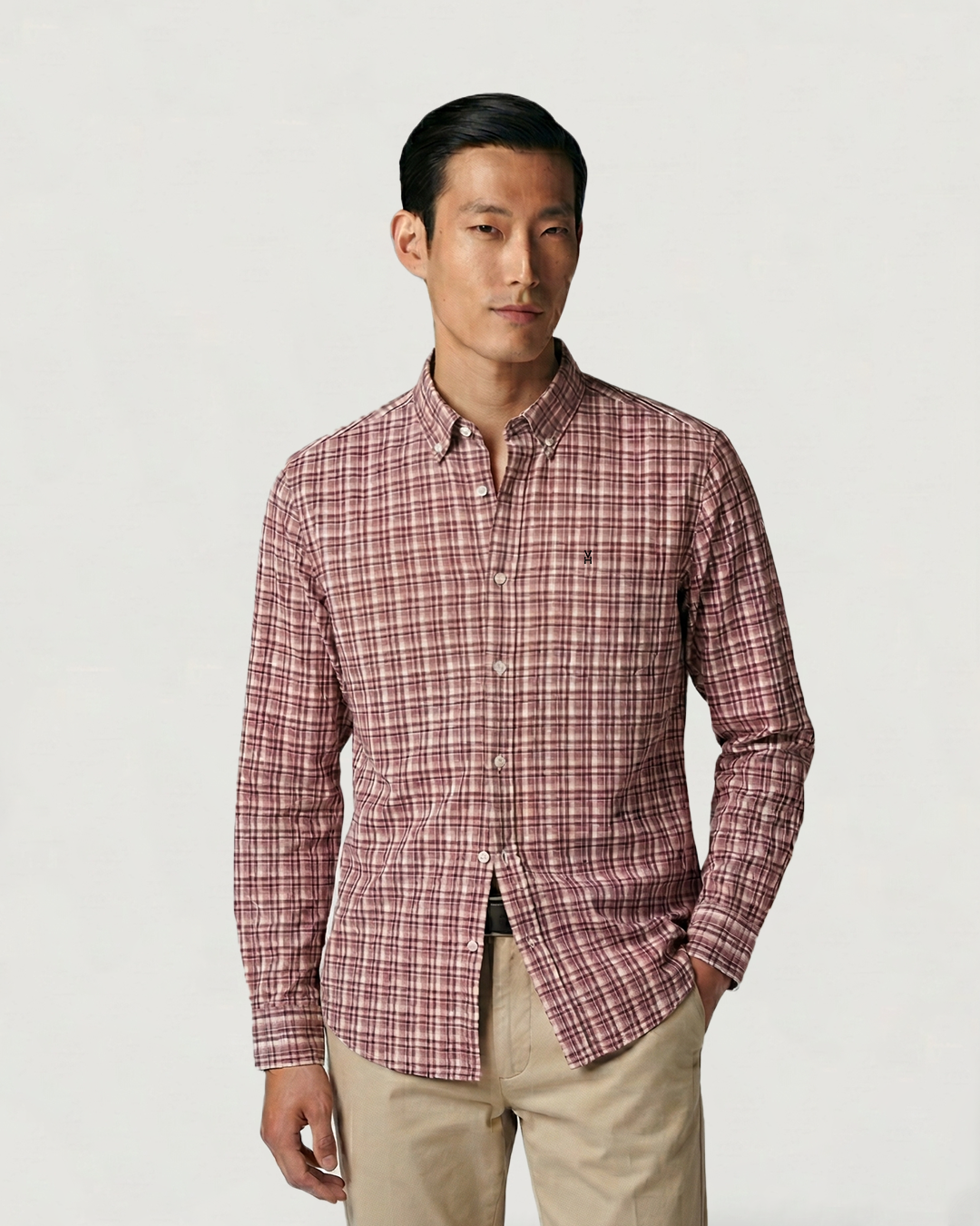 CAMISA MODA BL ML CUADROS