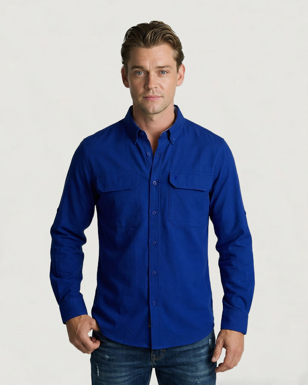 CAMISA ML ESTILO VAN HEUSEN AIR SOLIDA