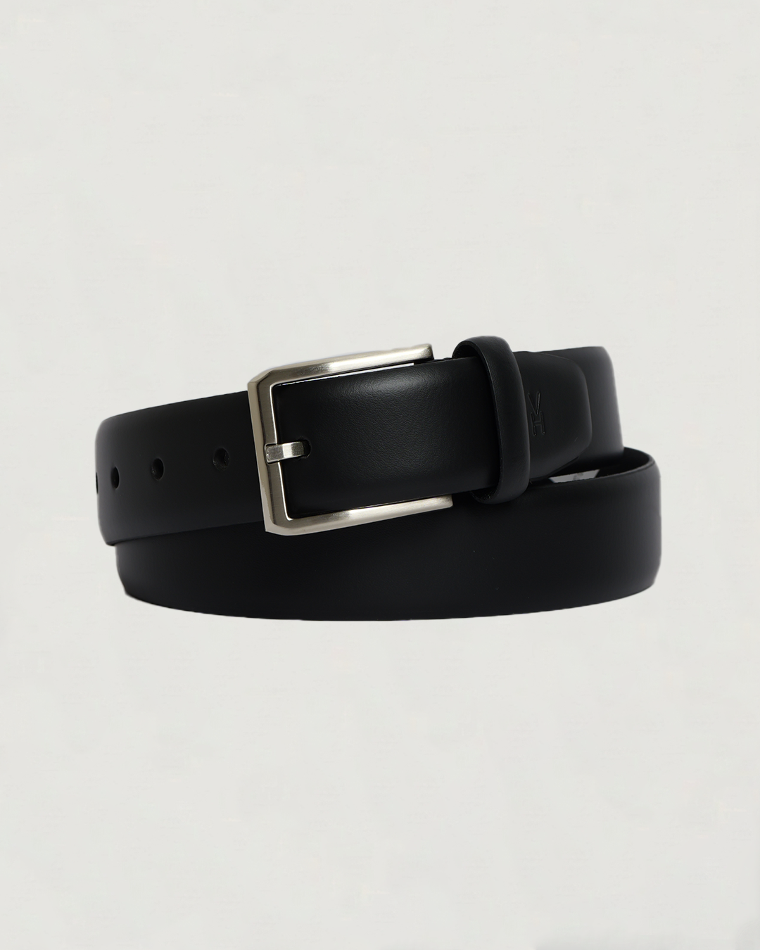 CINTURON NEGRO COLEC. BLACK LABEL CON UN PASADOR CON COSTURA - 28