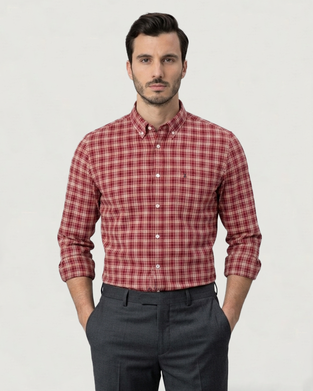 CAMISA MODA BL ML CUADROS