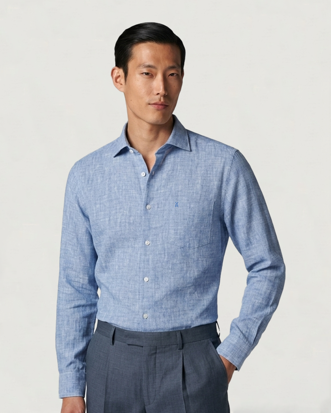 CAMISA ML PREMIUM SOLIDA LINO