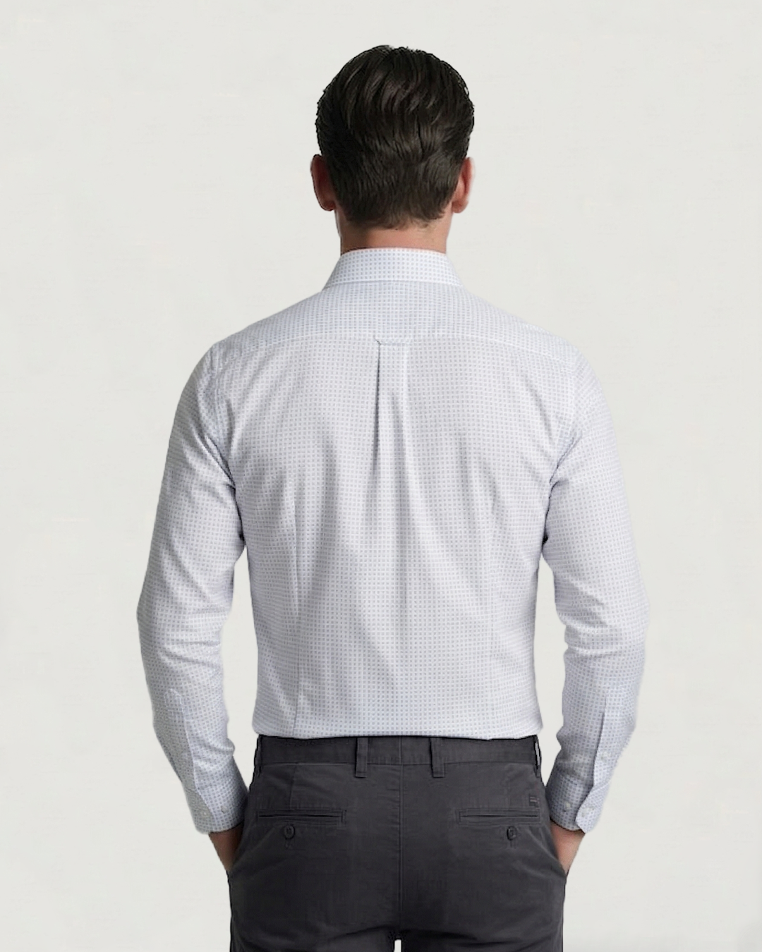 CAMISA ML 4 WAY STRECH PRINT ROMBO