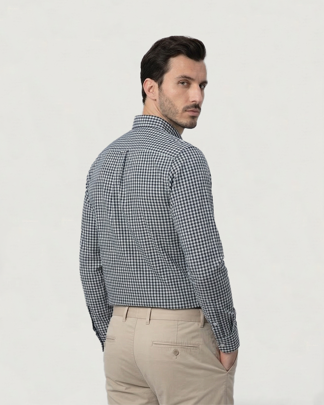 CAMISA MODA BL ML CUADROS