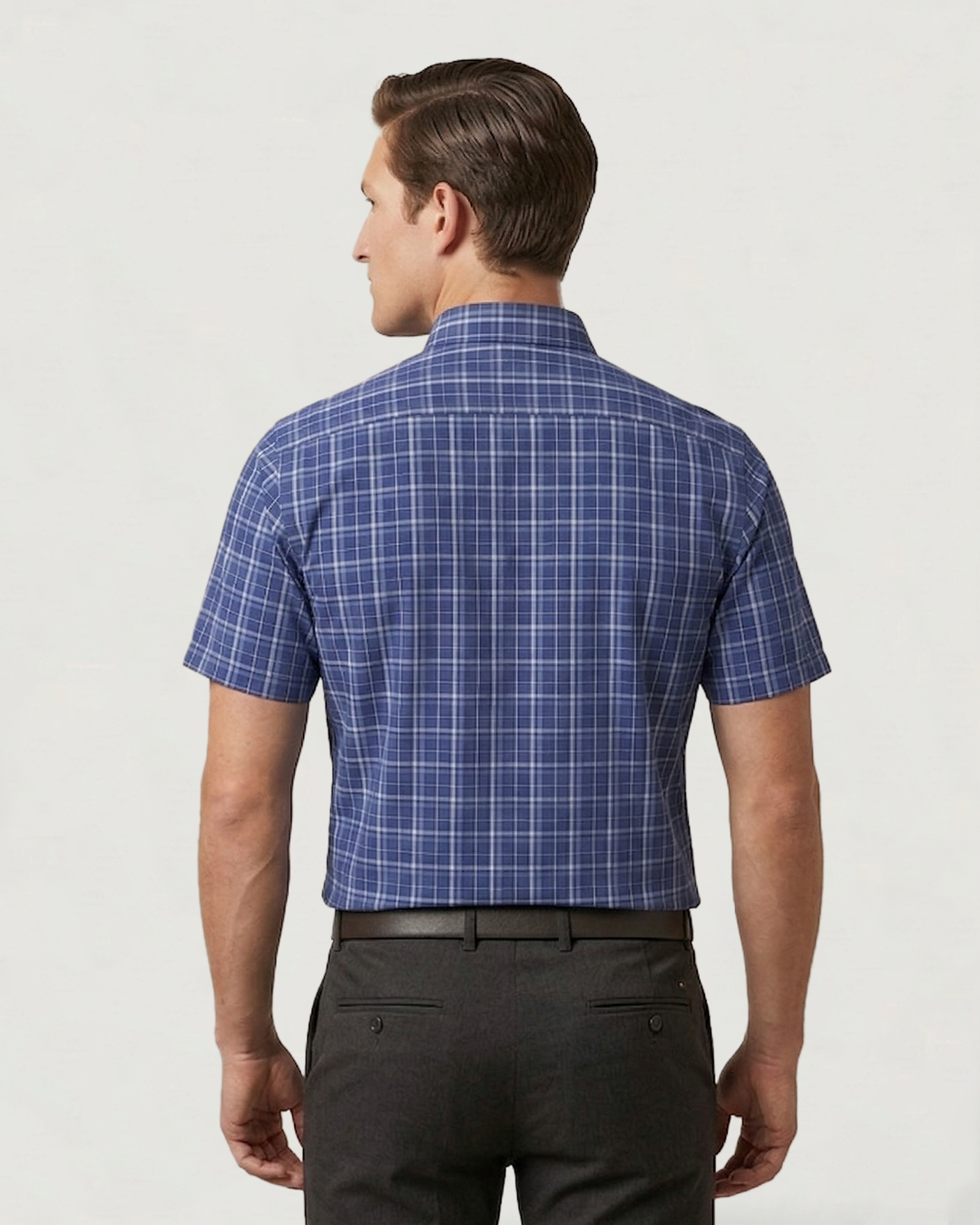 CAMISA MODA BL MC CUADROS