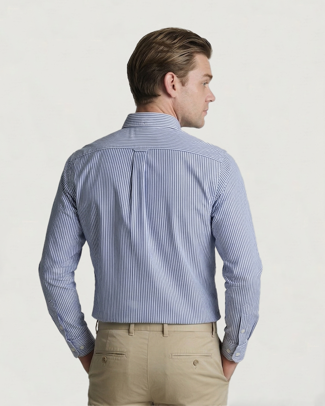 CAMISA NOS BASIC BL ML RAYAS