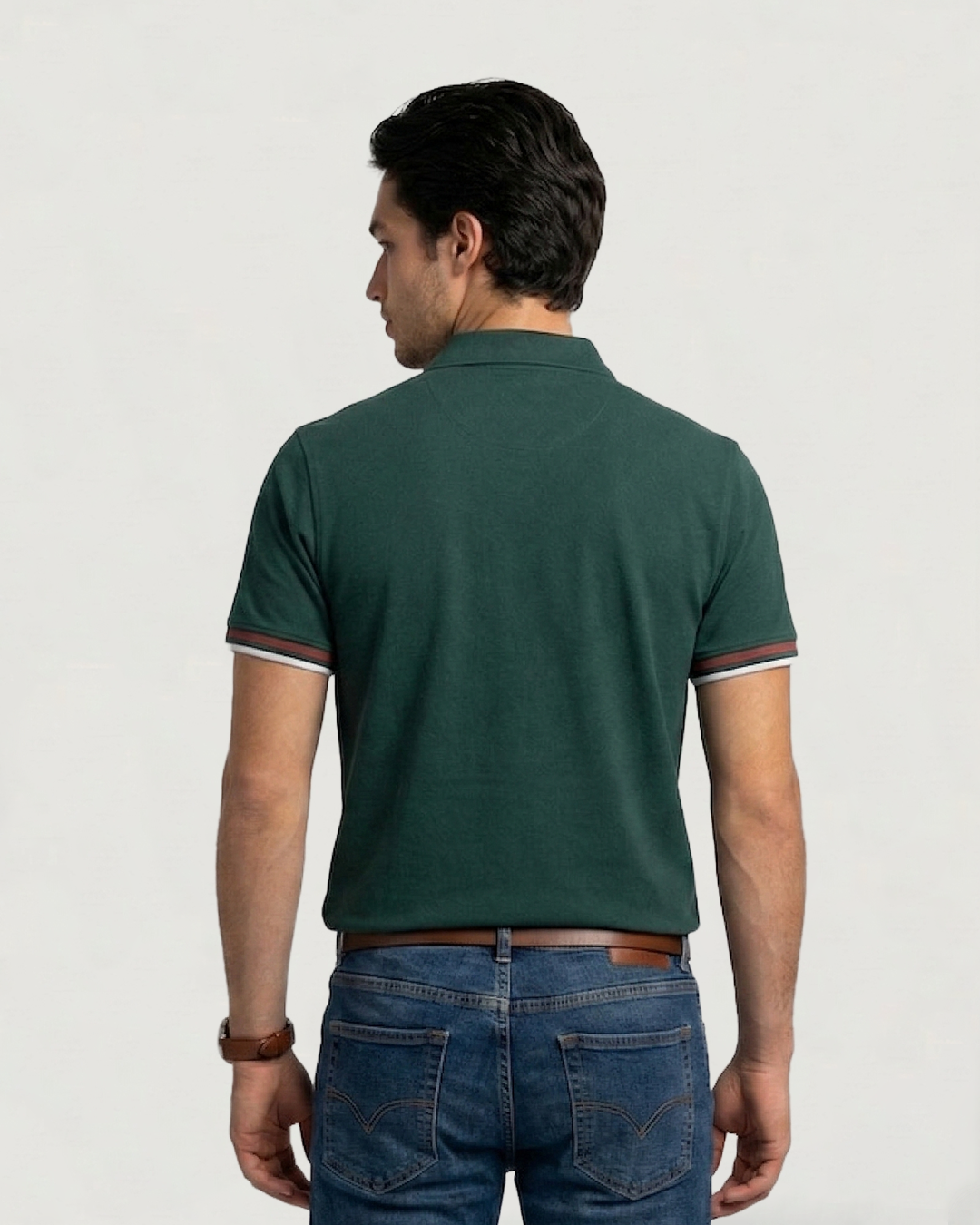 POLO MODA RAYA VERT