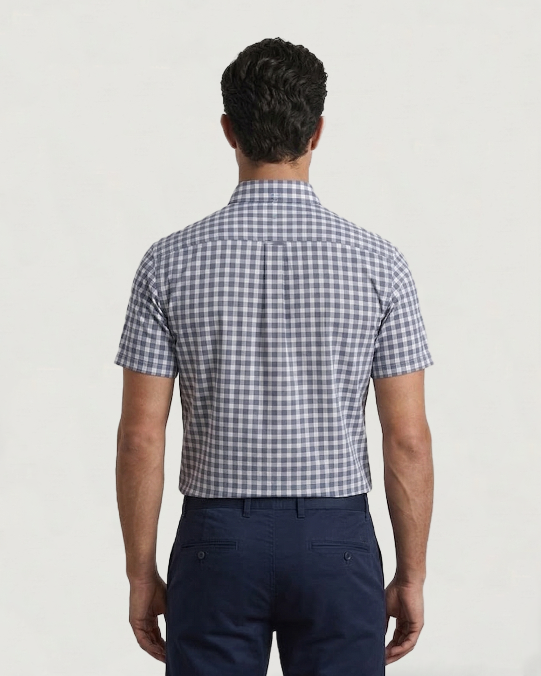 CAMISA MODA BL MC CUADROS