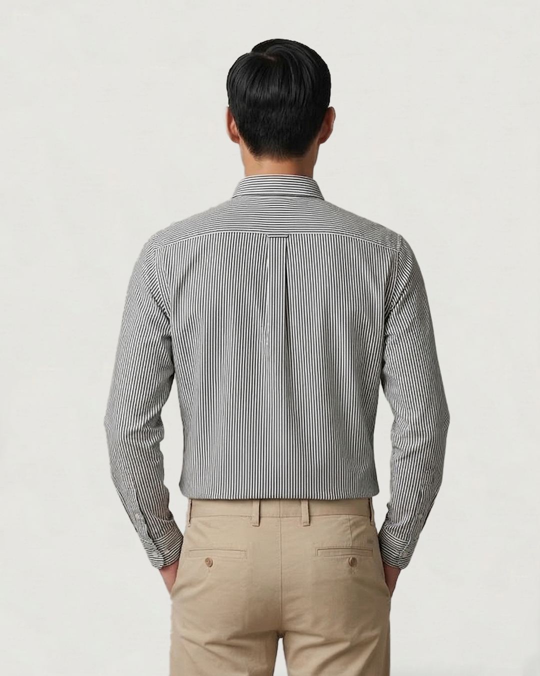 CAMISA NOS BASIC BL ML RAYAS