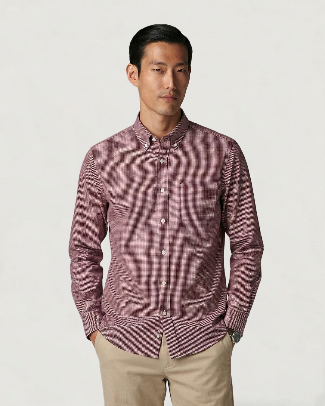 CAMISA NOS BASIC BL ML CUADROS