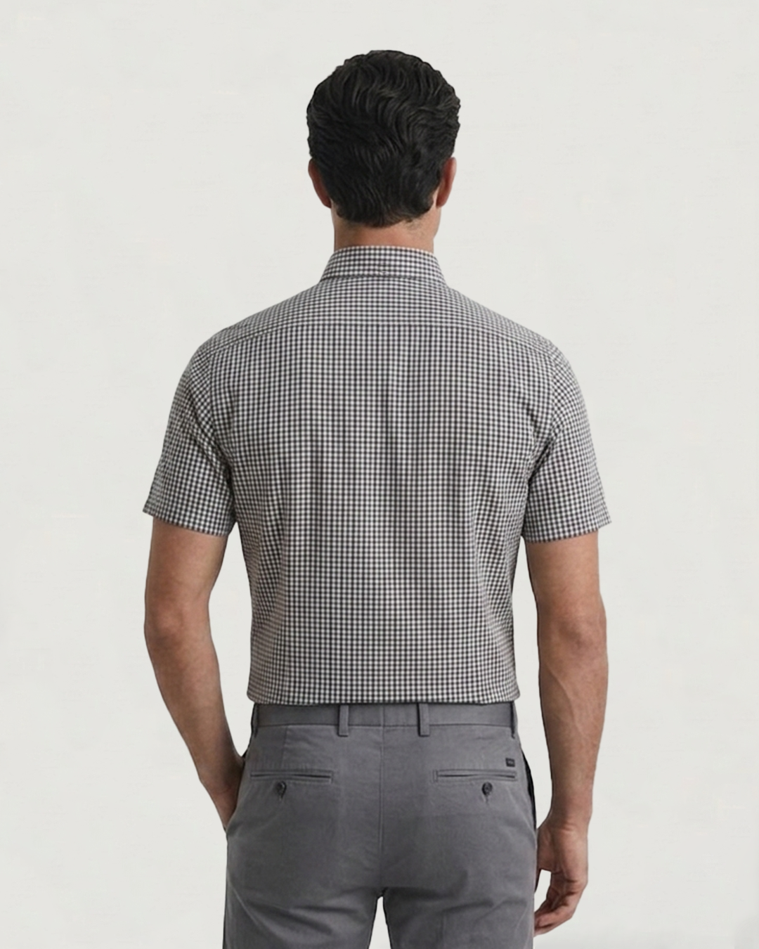 CAMISA MODA BL MC CUADROS