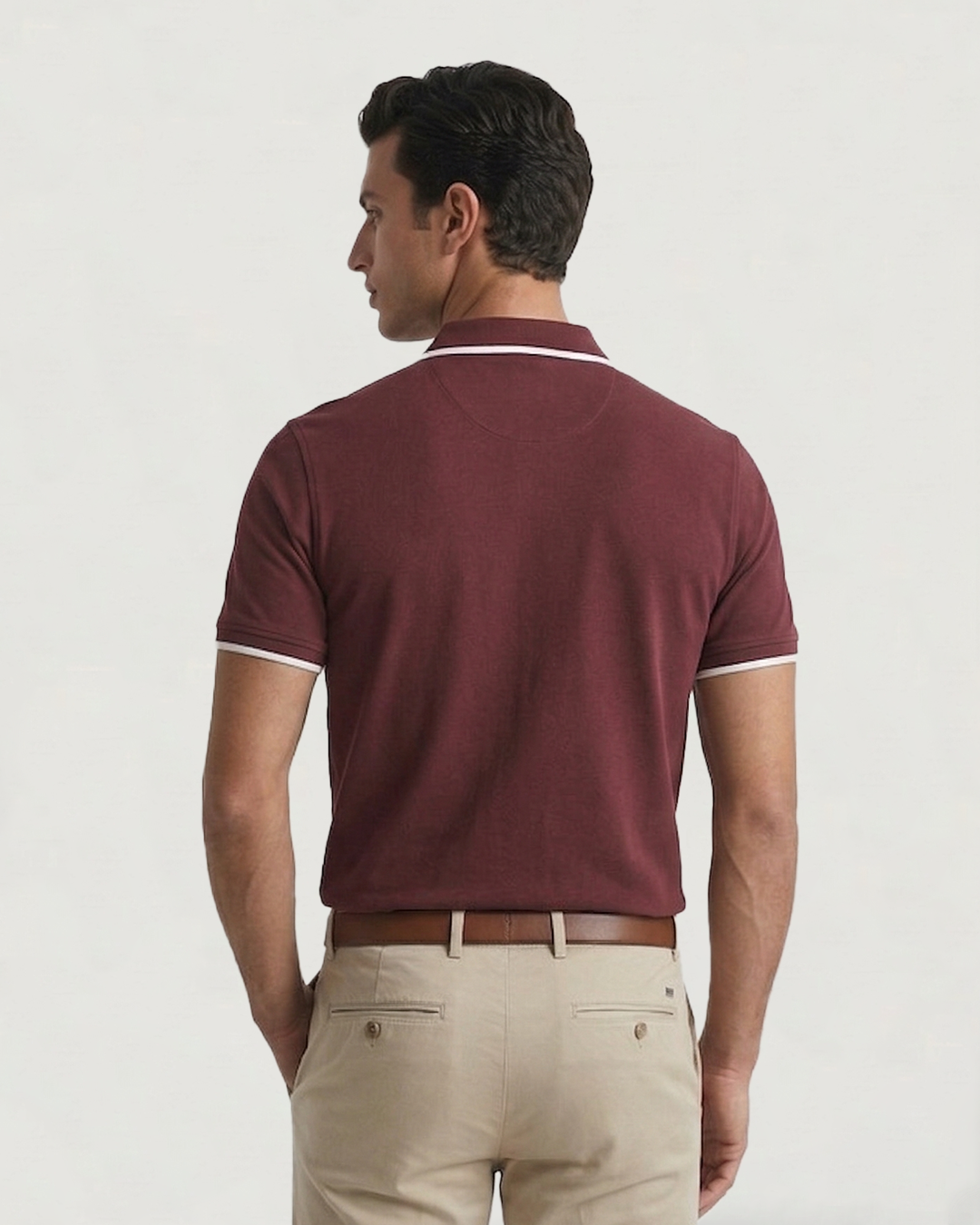 POLO MODA RAYA EN HOMBRO