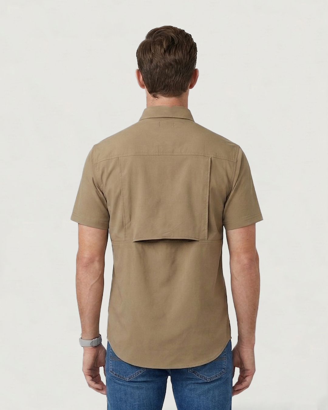 CAMISA MC ESTILO VAN HEUSEN AIR SOLIDA