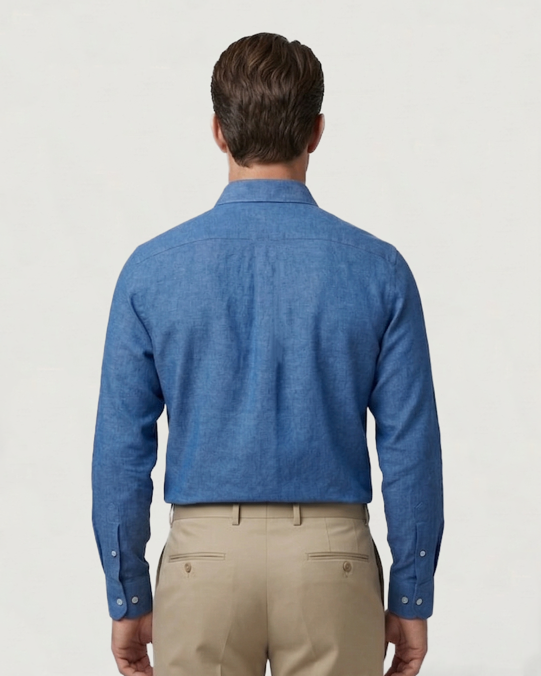 CAMISA ML PREMIUM DENIM ESTAMPADA
