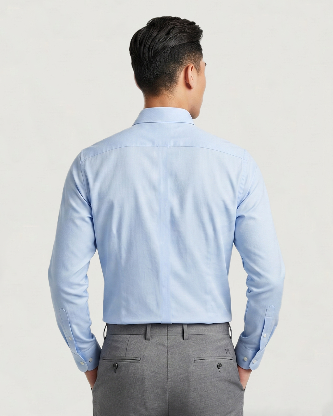 CAMISA ML BL SOLIDA WF C/SPANDEX