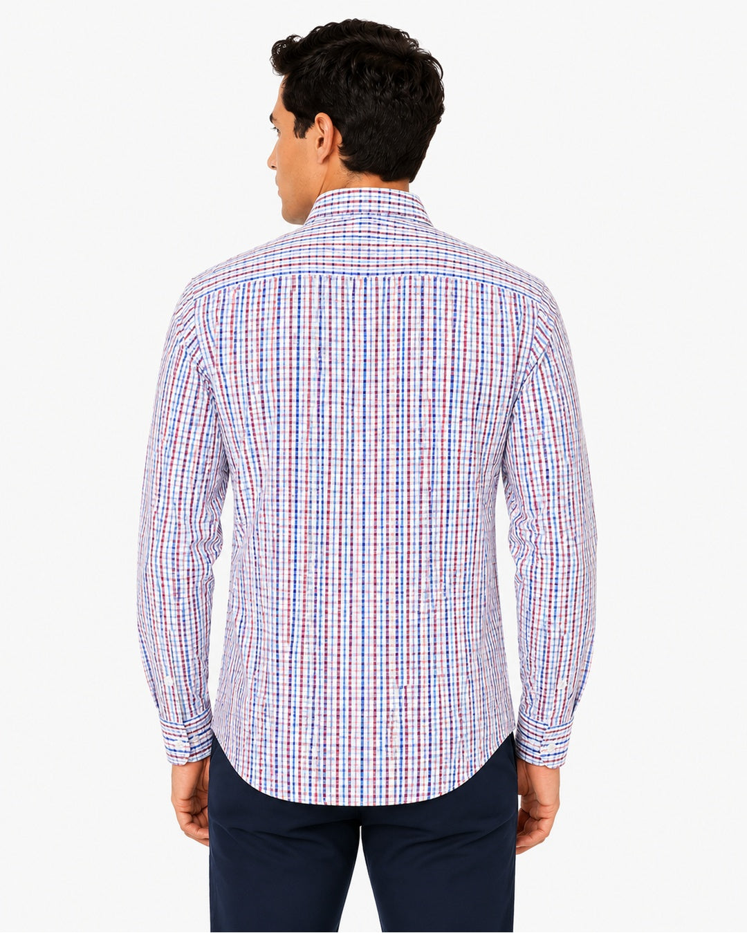 CAMISA MODA BL MC CUADROS