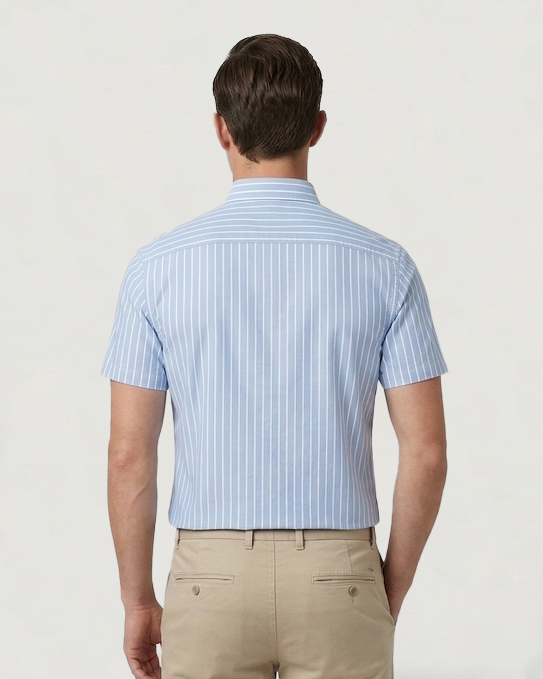 CAMISA MODA BL MC RAYAS