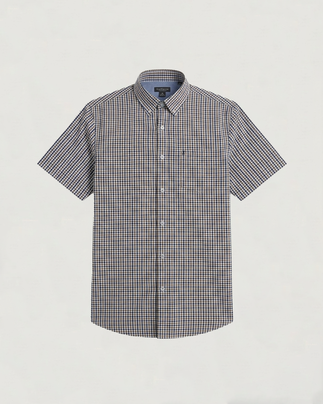CAMISA MODA BL MC CUADROS