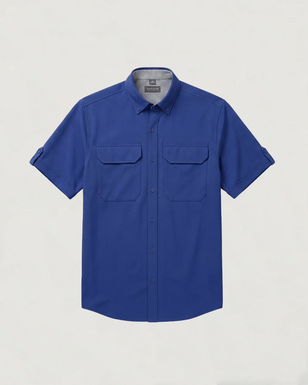 CAMISA MC ESTILO VAN HEUSEN AIR SOLIDA
