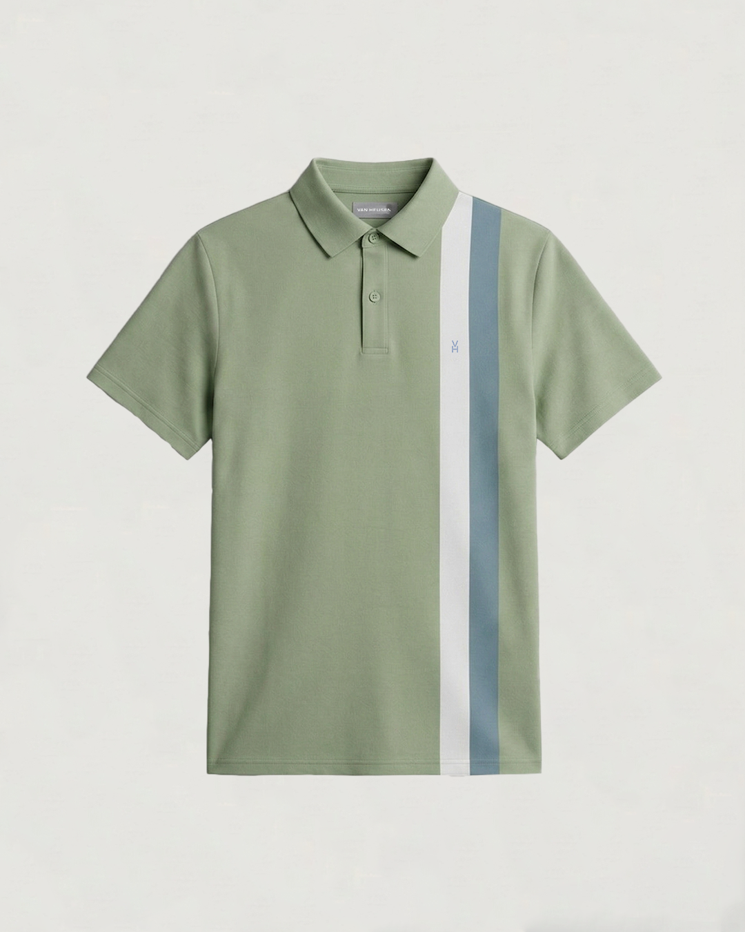 POLO PREMIUM MODA DETALLE LINEA VERTICAL DENIM