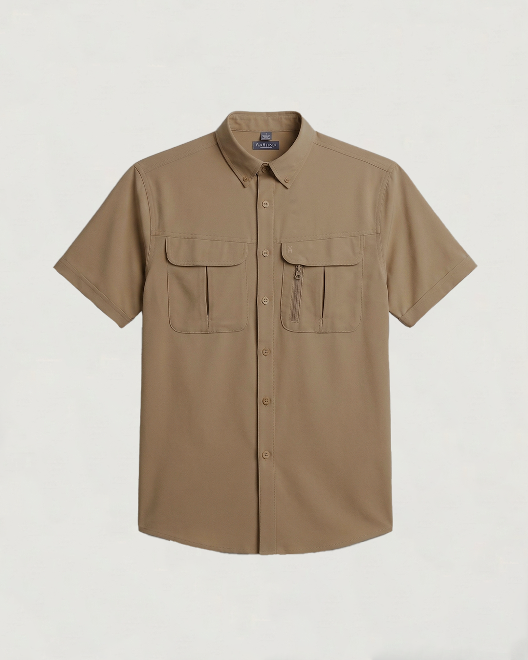 CAMISA MC ESTILO VAN HEUSEN AIR SOLIDA