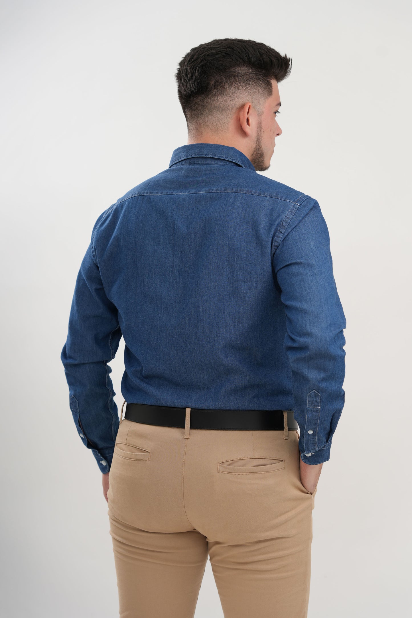 CAMISA NOS BASIC BL MC CUADROS