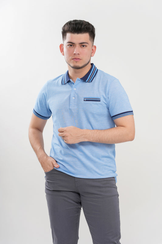 TB Polo - 2  50% Algodón 50% Polyester - Azul