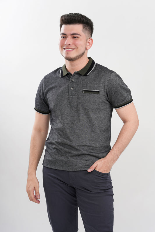 TB Polo - 1  50% Algodón 50% Polyester - Negro