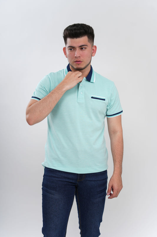 TB Polo - 1  50% Algodón 50% Polyester - Aqua