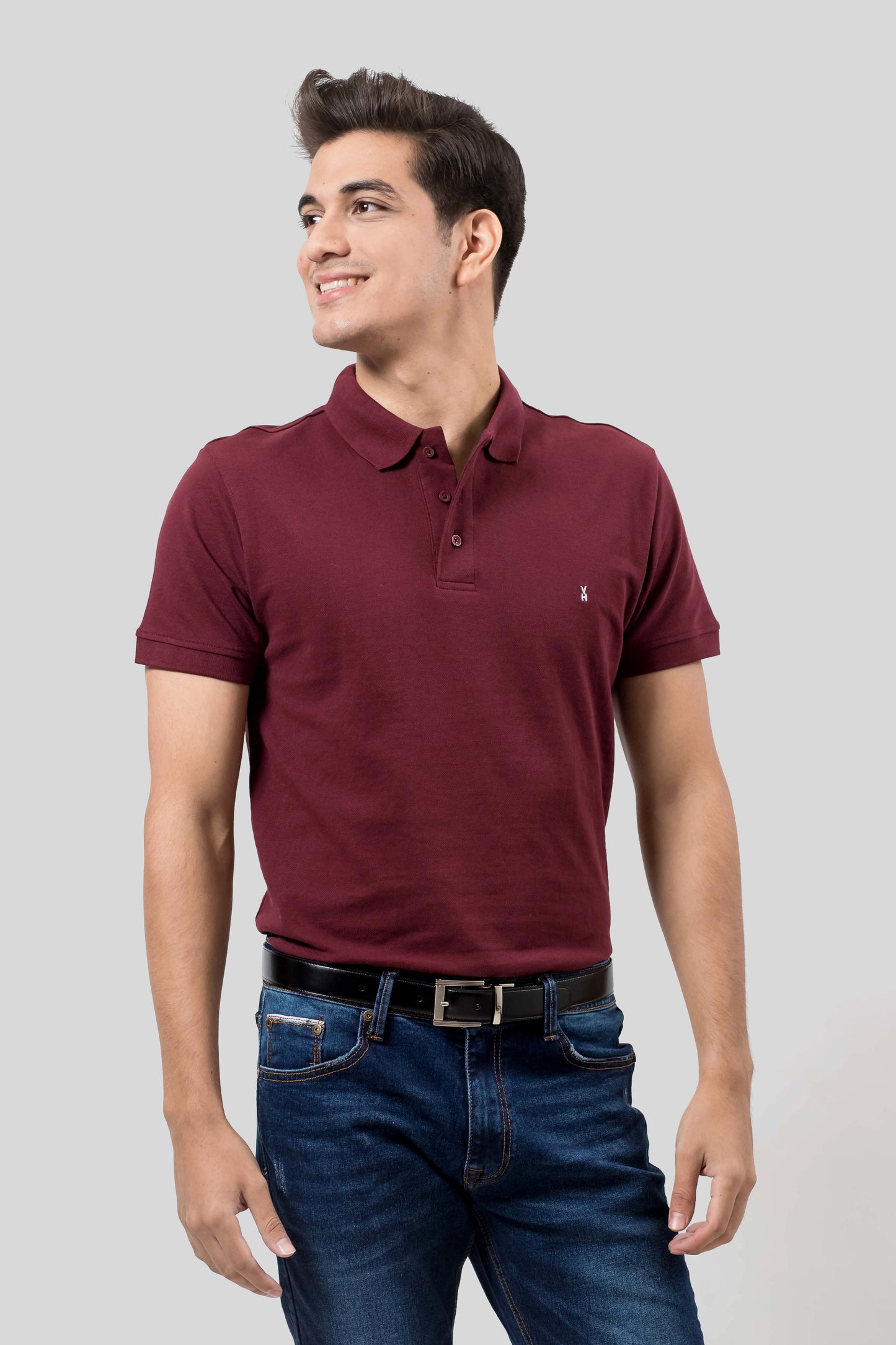 Polo Basica Rojo Vino